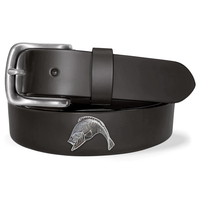 Camden Sea Bass Genuine Full Grain Leather Casual Dress Belt 1-1/4"(32mm) Wide